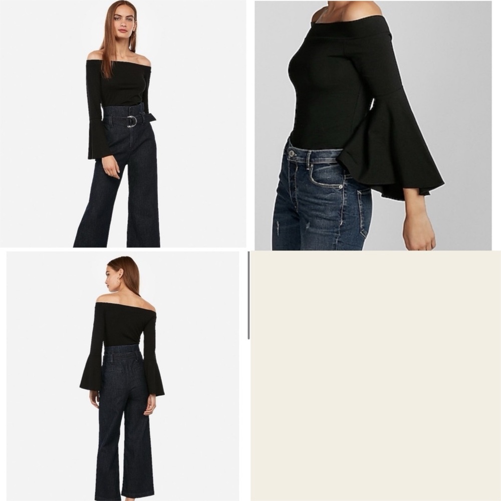 Express Off-Shoulder Top | Bell 3/4 Sleeves | Gently Used